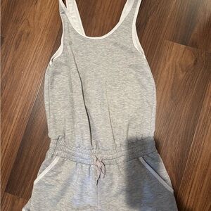 Fabletics Light Gray Romper